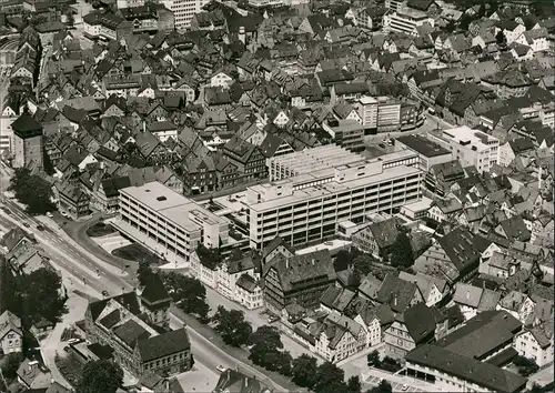 Reutlingen Luftbild Überflug Zentrum Rathaus Luftaufnahme City 1960