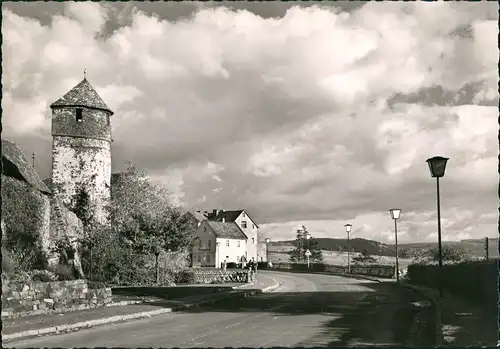 Homberg (Efze) Strassen Ansicht a.d. Stadtmauer, Fachwerk-Kleinod 1965
