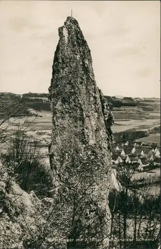 Hersbruck Fels-Formation "Teufels-Finger" Hersbrucker Schweiz Panorama 1935