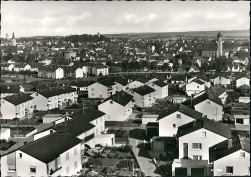 Ehingen (Donau) Wohnviertel Wohnhäuser aus der Vogelschau-Perspektive 1970