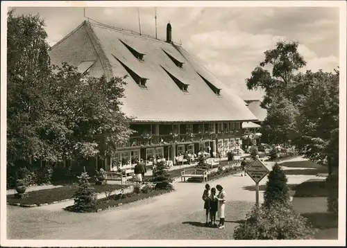 Ansichtskarte Hinterzarten Hotel Adler und Adlerwirtshaus 1955