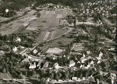 Ansichtskarte Badenweiler Luftbild Überflugkarte Luftaufnahme 1960