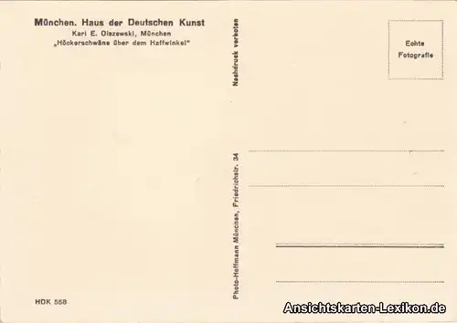 Haffwinkel (Kreis Labiau) Bild: "Höckerschwäne über dem Haffwinkel" 1930