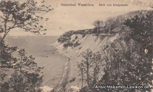 Warnicken Lesnoje (Лєсноө) Blick vom Königsstuhl 1915