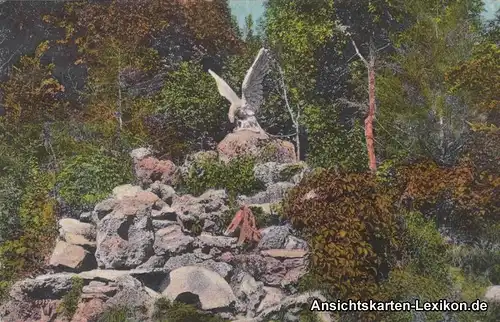 Jessentuki Ессентуки Parkanlage mit Adlerstatue 1918