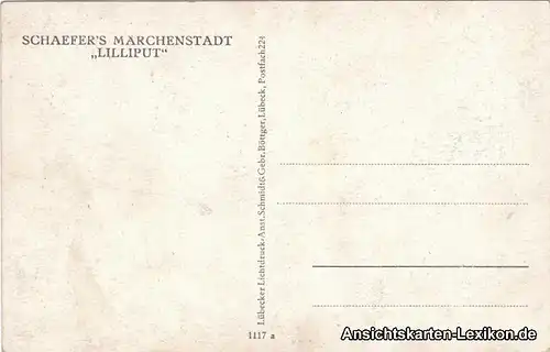 Ansichtskarte  Schäfers Märchenstadt "Lilliput" 1918 