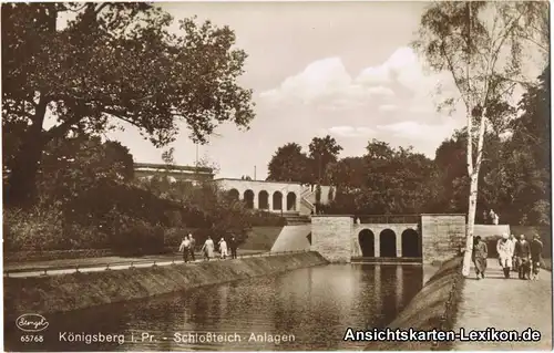 Königsberg (Ostpreußen) Калининград Schloßteich-Anlagen 1930 