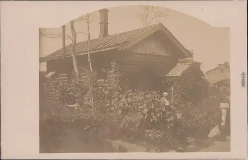 Rominten Краснолесье Holzblockhaus an der  Krasnaja Privatfoto  1913