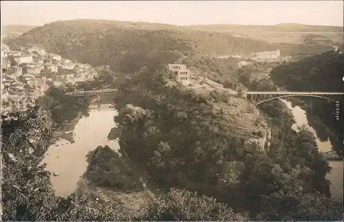 Weliko Tarnowo Велико Търново Stadt und Brücken Foto Ansichtskarte 1928