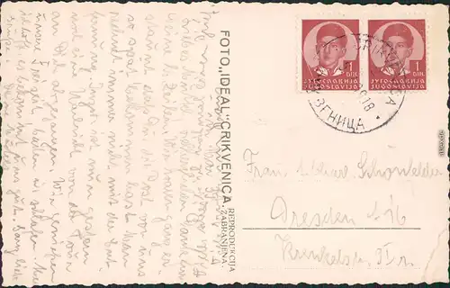 Crikvenica Cirquenizza Partie im Hafen  - Segelboote Primorje-Gorski kotar 1939