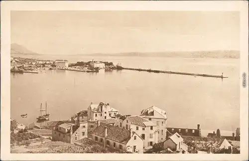 Split Split Hafeneinfahrt und Panorama 1930