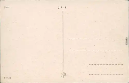 Split Split Hafeneinfahrt und Panorama 1930