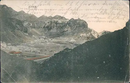 Postcard Aden عدن Panorama-Ansicht 1910