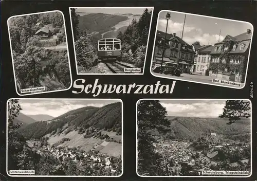 Unterweißbach Schweizerhaus Bergbahn Bad Blankenburg  Schwarzburg 1966