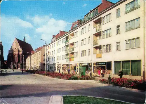 Neisse (Neiße) Nysa Rynek; w głębi kościół Św. Jakuba 1971
