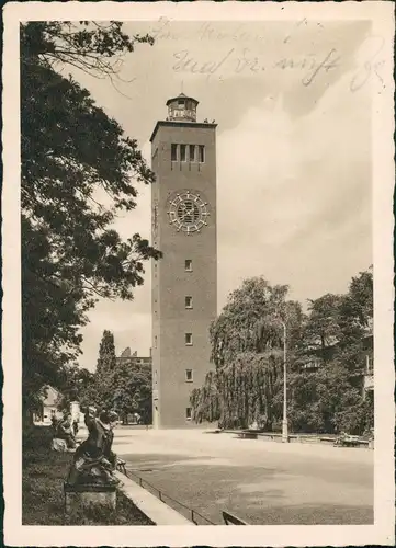 Ansichtskarte München Ausstellungspark - Turm 1955