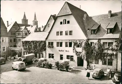 Rothenburg ob der Tauber Gasthof zum Butz Gaststätte Auto Autos davor 1960