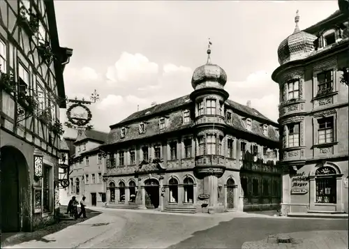 Marktbreit Patrizierhäuser mit Hotel Löwen Strassen Partie 1960