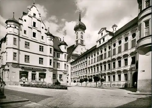 Ansichtskarte Dillingen a. d. Donau Hochschule und Apotheke 1964