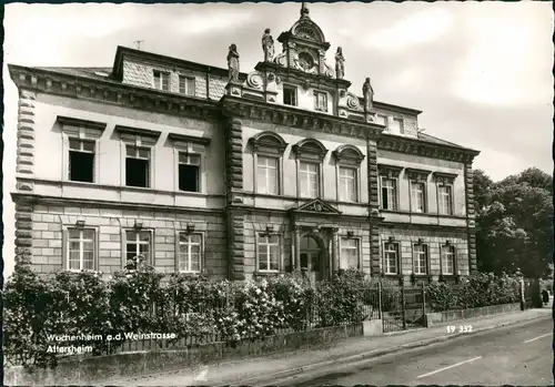 Wachenheim an der Weinstraße Strassen Partie mit Altersheim 1960
