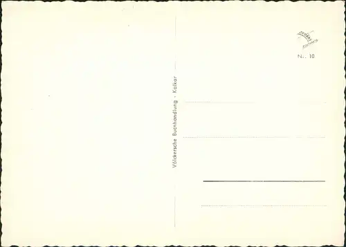 Kalkar Calcar Strassen Partie mit Autos Personen am Rathaus 1955
