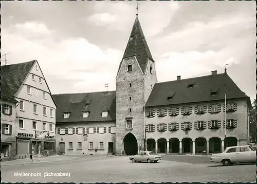 Ansichtskarte Weißenhorn Markt - Metzger 1966