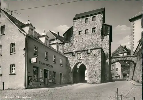 Ansichtskarte Nabburg Mähntor - Stadt-Drogerie 1964