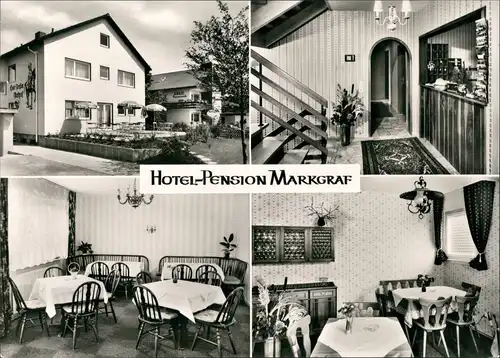 Bad Krozingen Hotel-Pension Markgraf Roggenbachstrasse Außen- Innen  1965