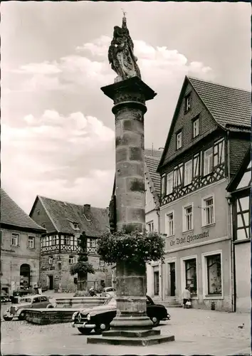 Ansichtskarte Kronach Melchior Otto-Platz, Auto 1964