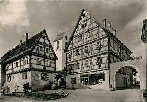 Ansichtskarte Trochtelfingen Rathausplatz 1965