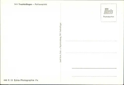 Ansichtskarte Trochtelfingen Rathausplatz 1965