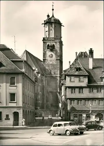 Ansichtskarte Memmingen Marktplatz VW Käfer u.a. 1963