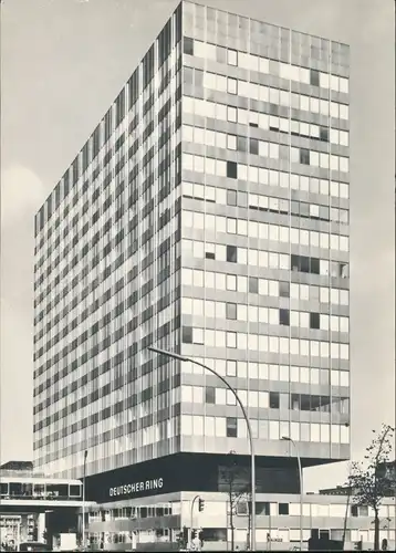 Ansichtskarte Hamburg Hochhaus Verwaltung Haus Deutscher Ring 1967