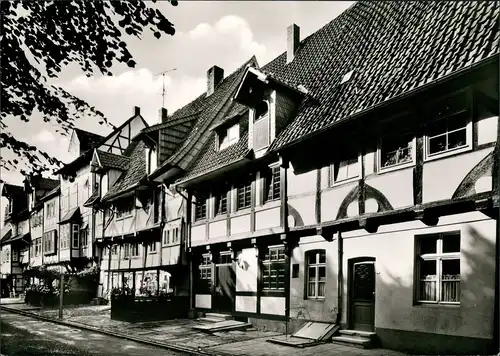 Lemgo Straßen Ansicht Häuser Fachwerkgiebel am Kirchplatz 1965