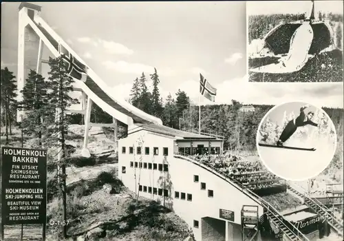 Oslo Kristiania Holmenkoll-Bakken Skisprung-Schanze Holmenkollen Norwegen 1960