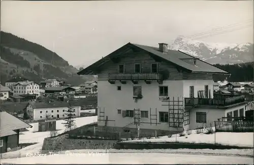 Ansichtskarte Kirchberg in Tirol Partie a.d. Pension Unterkunft Walter 1960