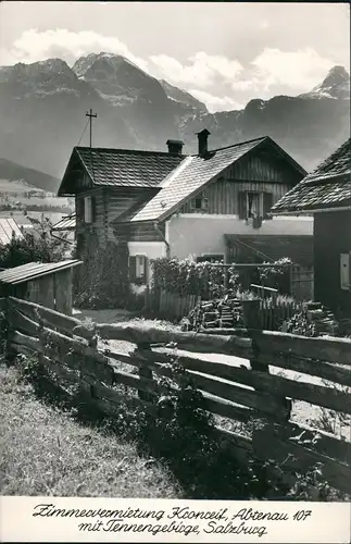 Ansichtskarte Abtenau Zimmervermietung Kronreif Abtenau Tennengebirge 1966