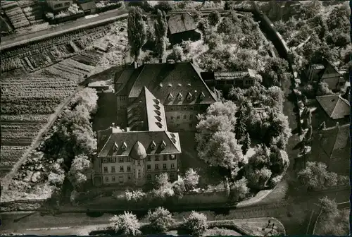 Esslingen Luftbild Überflug Heim für familienlose Kinder, Waisenheim 1955