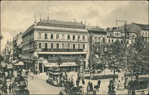 Ansichtskarte Mitte-Berlin Unter den Linden Friedrichstraße 1924