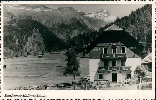 Mallnitz Panorama-Ansicht Haus SAMER, Pension Unterkunft 1960 Privatfoto