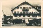 Ansichtskarte St. Gilgen Strassen Partie am Hotel Gasthof Zur Post 1955