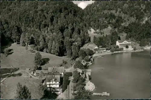 Ansichtskarte Urfeld-Kochel am See Walchensee Urfeld vom Flugzeug aus 1965