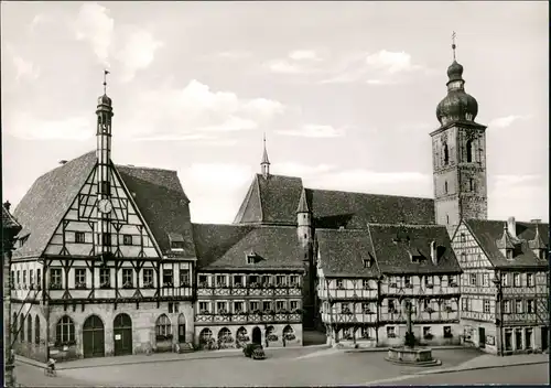 Ansichtskarte Forchheim (Oberfranken) Rathausplatz 1963