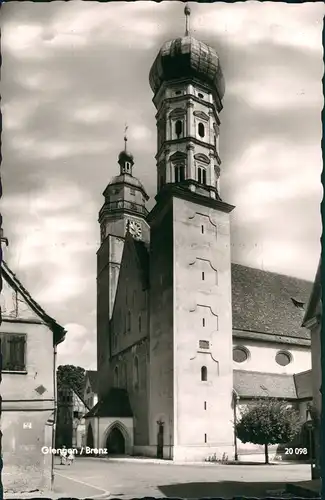 Ansichtskarte Giengen an der Brenz Straße und Kirche 1962