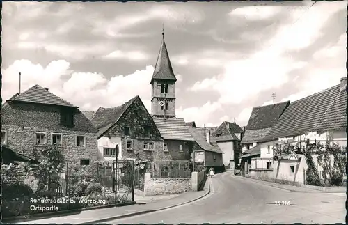 Ansichtskarte Randersacker Straßenpartie 1963