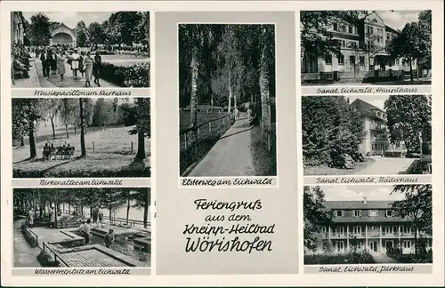 Ansichtskarte Bad Wörishofen MB: Kuranlagen, Elsterweg 1965