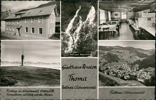 Ansichtskarte Todtnau Gasthaus Pension Thoma 1963