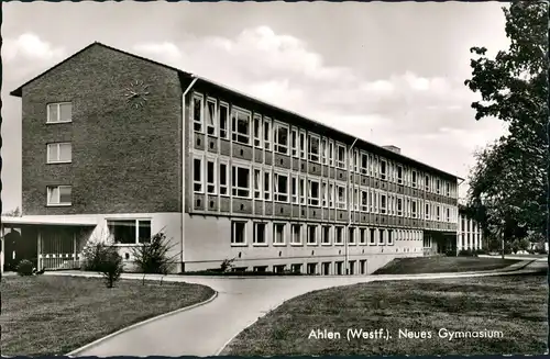 Ansichtskarte Ahlen (Westfalen) Gymnasium 1964