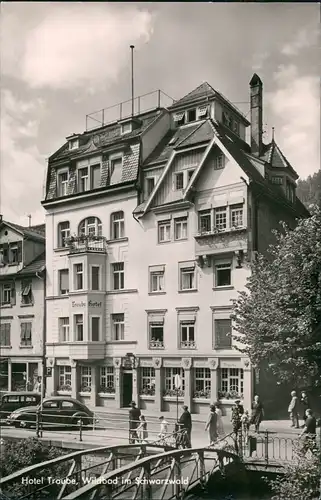 Ansichtskarte Bad Wildbad Gasthof Traube VW Käfer 1963