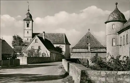 Ansichtskarte Giebelstadt Straßenpartie 1963